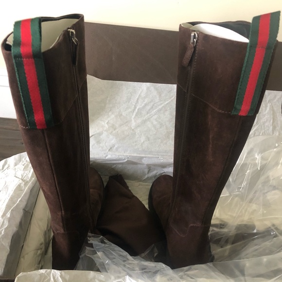 gucci web boots